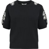 OBJECT - OBJRashia - Gebreide Trui - Zwart/Wit