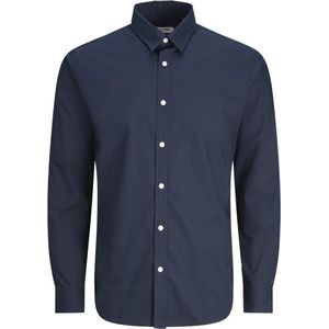 JJ Rebel - JREBGAVIN - Overhemd - Nachtblauw - Slim Fit - Lange Mouw