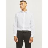 Overhemd - Keperstof - Lange Mouwen - Slim Fit - Knoopsluiting