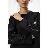 Object - Objdorina Lo - Sweat Top - Zwart - Katoen