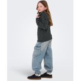 ONLY GIRLS - Vest - Grijs - Hoge Hals - Lange Mouwen - Ritssluiting