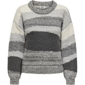 Only Trui Onljenny Life Ls O-neck Knt 15327620 Magnettonal Stripe Dames
