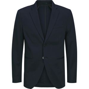 Blazer - Enkele Rij Knopen - Zwart - Jersey - Slim Fit