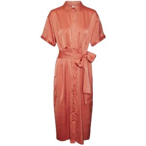 Vero Moda - Vmonilla 24 78 - Midi-jurk - Koraal