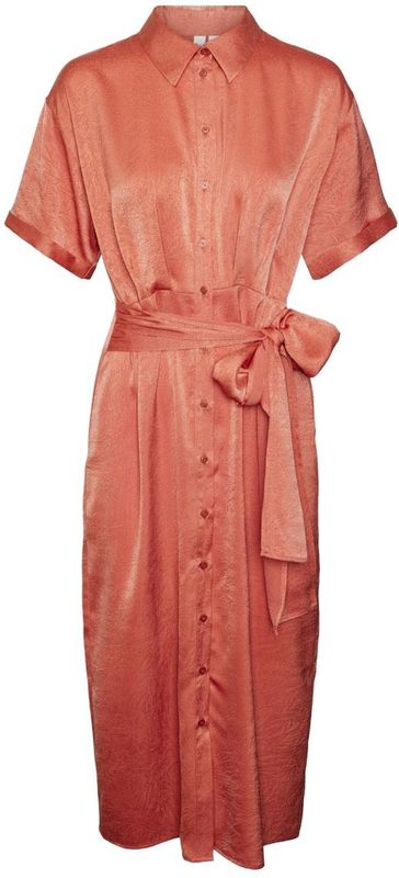 Vero Moda - Vmonilla 24 78 - Midi-jurk - Koraal