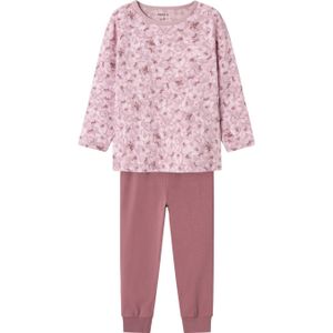 Nmfnightset Mauve Flower Noos, Mauve Shadows, 98/104 cm