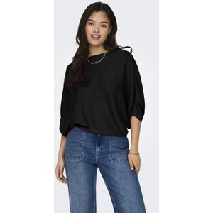 JDY - Gebreide Pullover - Grijs - Polyester - Boothals