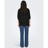 JDY - Gebreide Pullover - Grijs - Polyester - Boothals