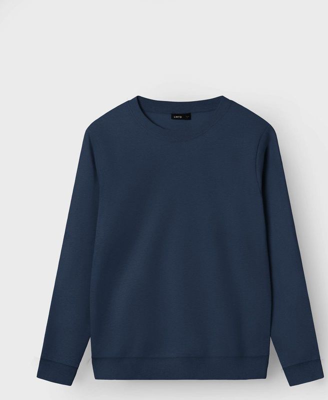 Sweatshirt - Geborstelde Sweatstof - Lange Mouwen - Ronde Hals - Relaxed Fit