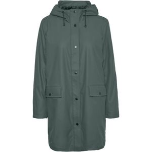 VERO MODA - Halflange Regenjas - Groen - Polyester