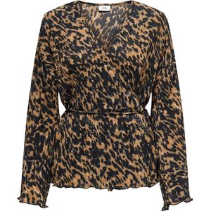 Jacqueline de Yong Vest Jdysienna Wrap Cardigan Jrs 15332399 Sudan Brown/leo Dames