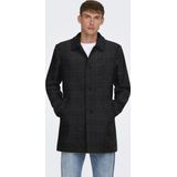 Onsjacob - Jas - Gespreide Kraag - Knoopsluiting - Polyester Voering - Stijlvol en Praktisch