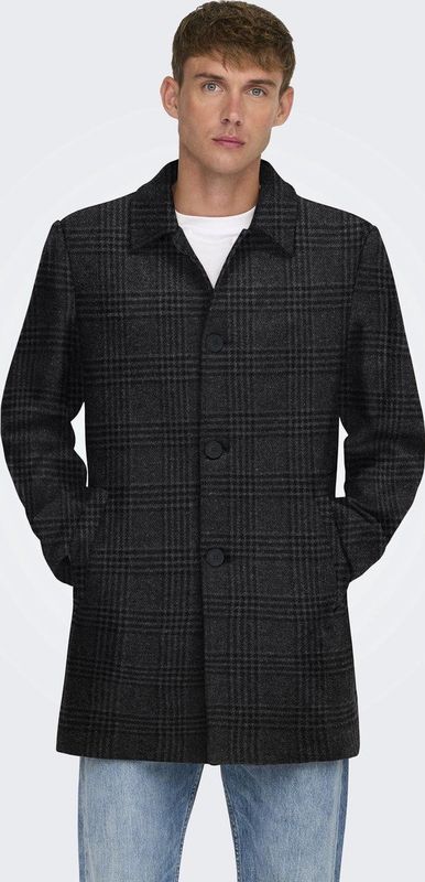 Onsjacob - Jas - Gespreide Kraag - Knoopsluiting - Polyester Voering - Stijlvol en Praktisch