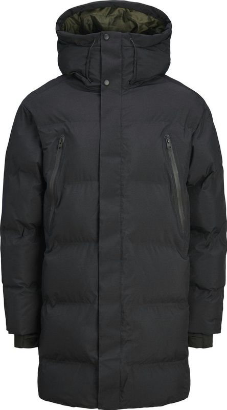 Jack & Jones Heren Jas winter Alpha Long Puffer Zwart