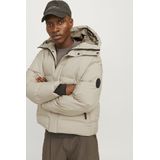 Gewatteerd Jack - Blauw - 100% Polyester - Winddicht met Capuchon