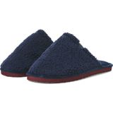 JACK&JONES - JFWHARRY FLUFF SLIPPER - Sandalen - Zwart - Gebreid Materiaal