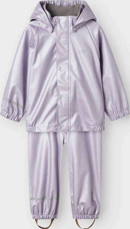 Name It - Dry10 Metallic - Regenpak - Licht Paars - Junior