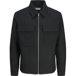 Jack&Jones - Overshirt-Look - Zwart - Polyester/Wol Mix