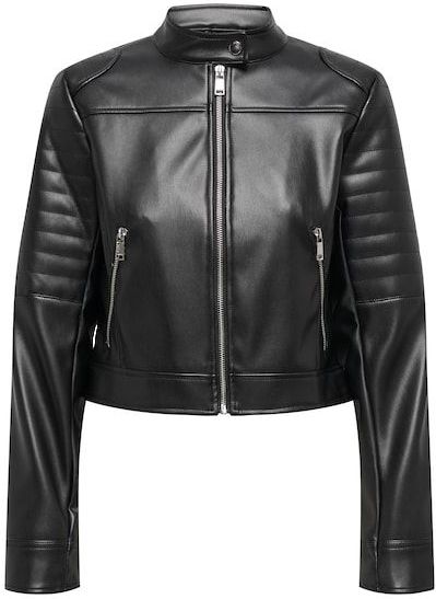 Leren Jas - Black - Zonder Capuchon - Lange Mouwen - Regular Pasvorm