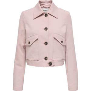 ONLY - ONLCATHY - Tussenjas - Lichtroze - Katoen - Lange Mouwen