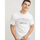 Shirt - JREBNEWYORK - Jersey - Ronde Hals - Normale Pasvorm - Kwartmouw