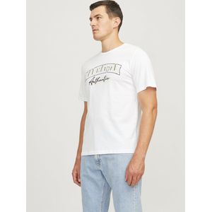 Shirt - JREBNEWYORK - Jersey - Ronde Hals - Normale Pasvorm - Kwartmouw