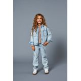 Kogcarly - Denim Jas - Gespreide Kraag - Lange Mouwen - Knoopsluiting - Borstzakken