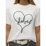 VERO MODA - VMFEA METTE SS TOP BOX JRS GA - T-shirt - Blauw