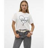 VERO MODA - VMFEA METTE SS TOP BOX JRS GA - T-shirt - Blauw