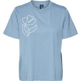 VERO MODA - VMFEA METTE SS TOP BOX JRS GA - T-shirt - Blauw