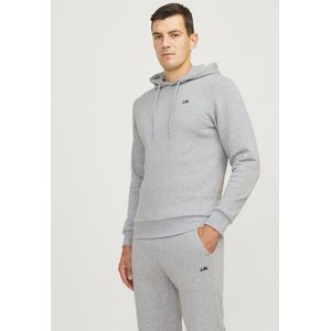 Jj Rebel Jrebrebel Logo Sweat Hood Noos Heren Trui - Light Grey Melange
