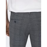 Chino - Dress Blues - Ritssluiting - Slim Fit - Normale Taillehoogte