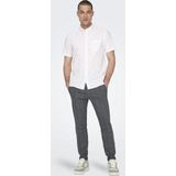 Chino - Dress Blues - Ritssluiting - Slim Fit - Normale Taillehoogte