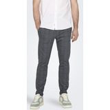 Chino - Dress Blues - Ritssluiting - Slim Fit - Normale Taillehoogte