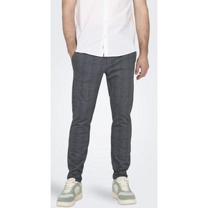 Chino - Dress Blues - Ritssluiting - Slim Fit - Normale Taillehoogte