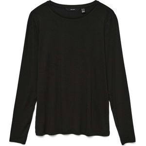 Vero Moda - Vmava Ls Top Jrs Ga Noos - T-shirt - Zwart