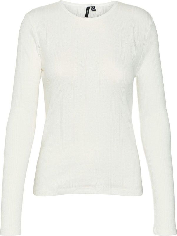 Vero Moda Langarmshirt VMLisa (1-tlg) Lochmuster