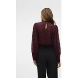 VERO MODA - VMBECCA LS HIGH NECK LACE TOP JRS NOOS - Blouse - Dames