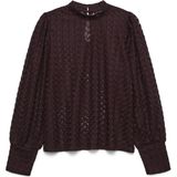 VERO MODA - VMBECCA LS HIGH NECK LACE TOP JRS NOOS - Blouse - Dames