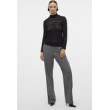 Vero Moda T-shirt Vmzoe Ls Lace High Neck Top Jrs Noo 10315443 Black Dames