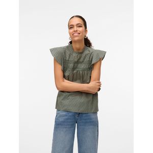 Vero Moda Blusenshirt "VMTRINE SL LACE TOP WVN NOOS"