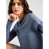 Basic Blouse - O-hals - Korte Mouwen - Standard Fit