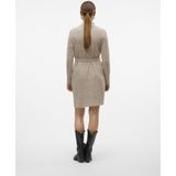 Jerseyjurk - Mini - Hoge Hals - Lange Mouwen - Ceintuur - Zacht