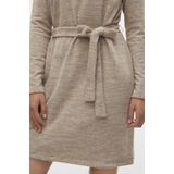 Jerseyjurk - Mini - Hoge Hals - Lange Mouwen - Ceintuur - Zacht