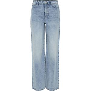 Pieces - Pcselma Hw Wide Jeans - Lichtblauw - Dames