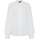 Vmemma - Overhemd - Lange Mouwen - Chinese Boord - Kanten Detail - Loose Fit