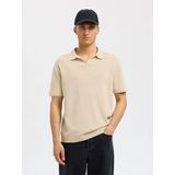 Polo - Split Hals - Korte Mouwen - Geribbelde Manchetten - Biologisch Katoen - Groen