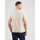 Selected Homme - Polo - Beige - 100% Katoen - Korte Mouwen