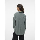 Vero Moda - Vmqueeny Ls Oversize Shirt Wvn Ga Noos - Dames - Blouses