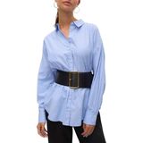 Vero Moda - Fanni - Overhemdblouse - Effen - Mix van Polyester en Katoen